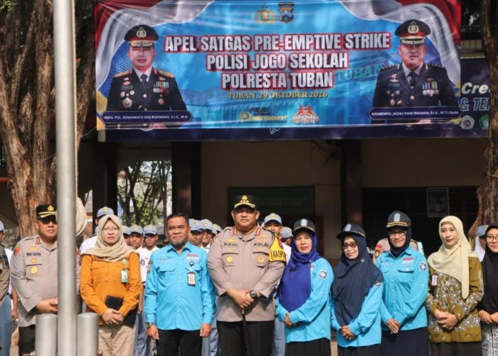 Polresta Tuban Bentuk Satgas Polisi Jogo Sekolah Cegah Bullying dan Kenakalan Remaja