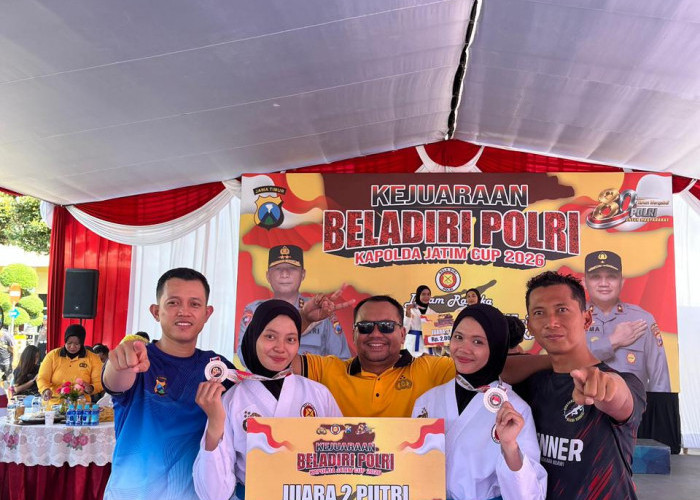 Tim Beladiri Polres Ngawi Raih Dua Medali pada Kejuaraan Kapolda Jatim Cup 2026 
