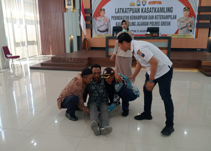 Tingkatkan Keterampilan, Polres Gresik Gelar Pelatihan Kasatkamling