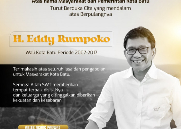Kota Batu Berduka, Eddy Rumpoko, Sosok Pemimpin yang Dekat dengan Masyarakat Meninggal Dunia