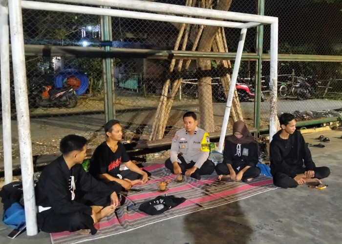 Polsek Wiyung Sambangi Latihan PSHT Balas Klumprik, Imbau Jaga Kondusifitas Kota Surabaya
