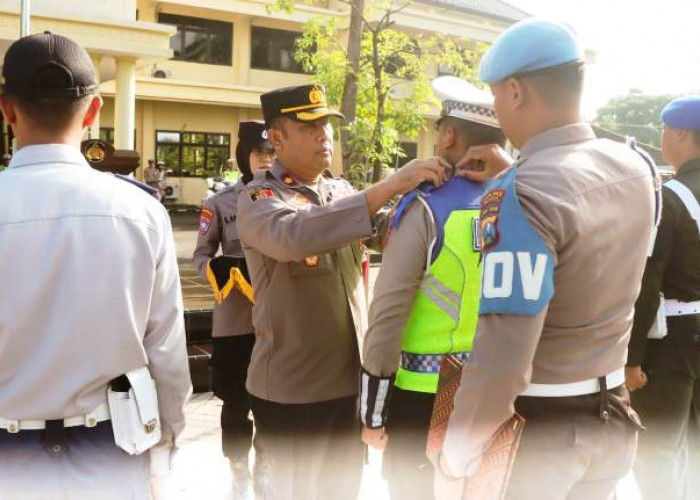 Polres Nganjuk Gelar Apel Operasi Keselamatan Semeru 2026, Cipta Kondisi Jelang Operasi Ketupat