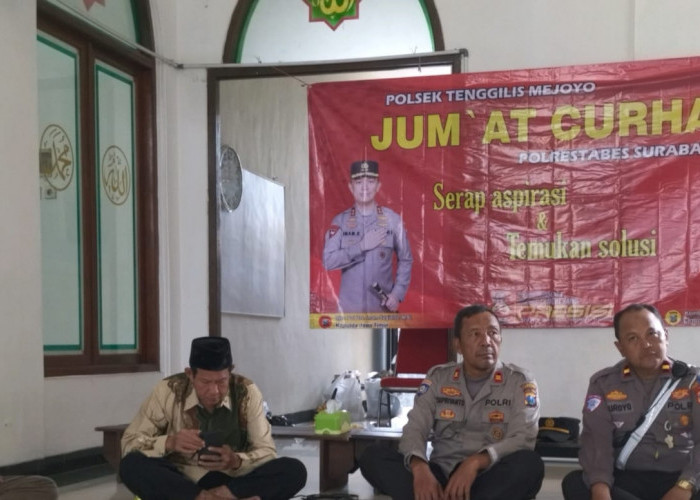 Jumat Curhat Polsek Tenggilis Mejoyo, Kapolsek Ajak Warga Jaga Kamtibmas dan Bijak Bermedsos