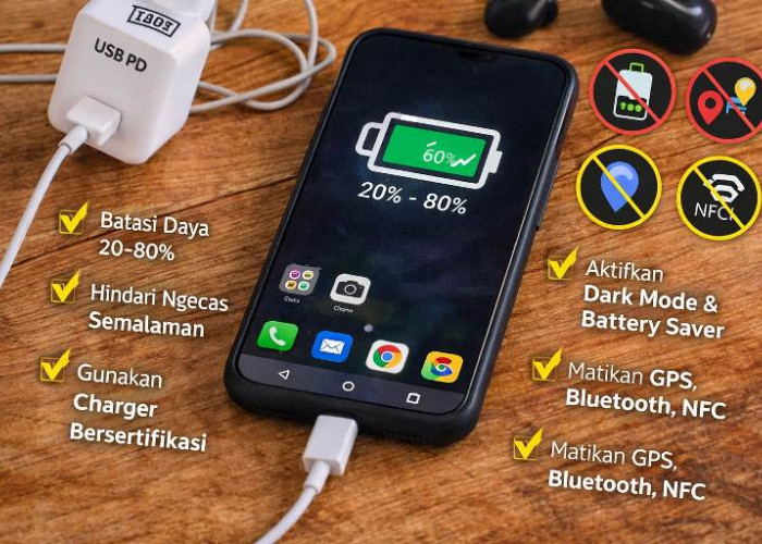 Tips Agar Baterai HP Awet, Hindari Drop dan Overcharge