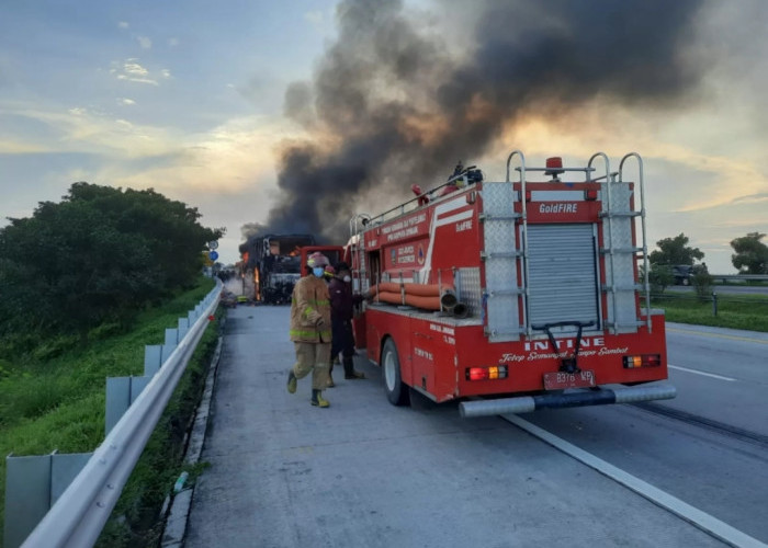 Bus Pahala Kencana Terbakar di Tol Jombang-Mojokerto, Begini Kondisi Penumpangnya