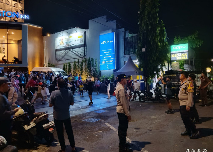 Polsek Lumajang Kota Amankan Fun Run 3K Aston INN, Pastikan Arus Lalu Lintas Tetap Lancar