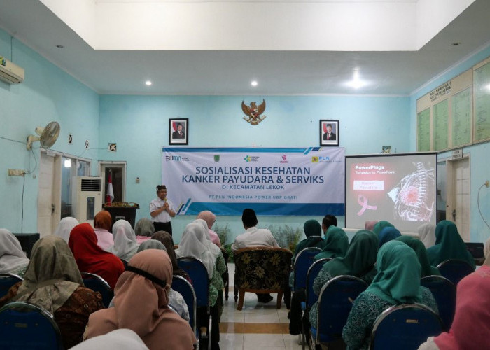 PLN Indonesia Power UBP Grati Gelar Sosialisasi Kanker Payudara dan Serviks untuk Wanita di Kecamatan Lekok