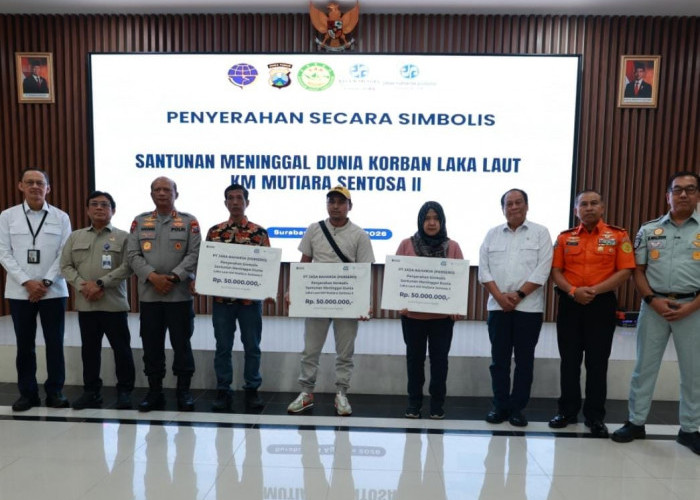 Wamenhub Serahkan Santunan Korban KM Mutiara Sentosa II, Ahli Waris Dapat Rp125 Juta
