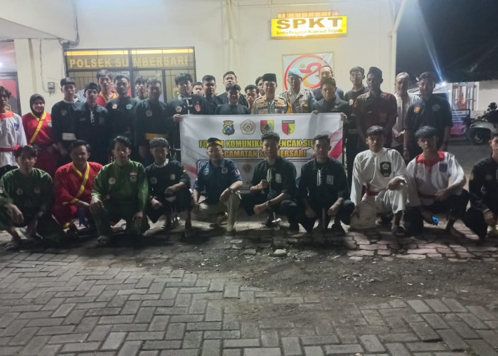 Polsek Sumbersari Jalin Silaturahmi Erat dengan Paguyuban Pencak Silat, Perkuat Sinergi Jaga Kamtibmas