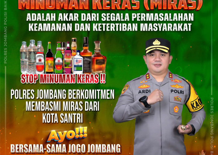 Kapolres Jombang Tegas Berantas Peredaran Miras, Dimulai dari Internal Kepolisian