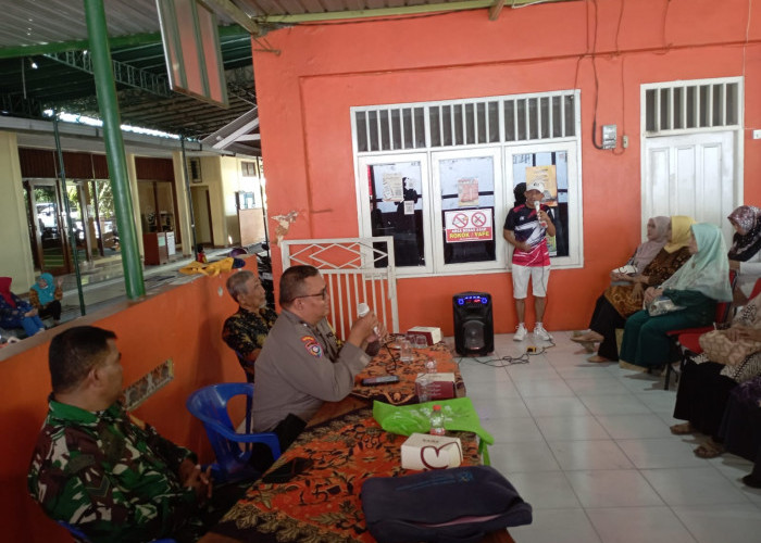 Polsek Rungkut Sosialisasikan Call Center 110 dan Beri Imbauan Kamtibmas di Rungkut Kidul