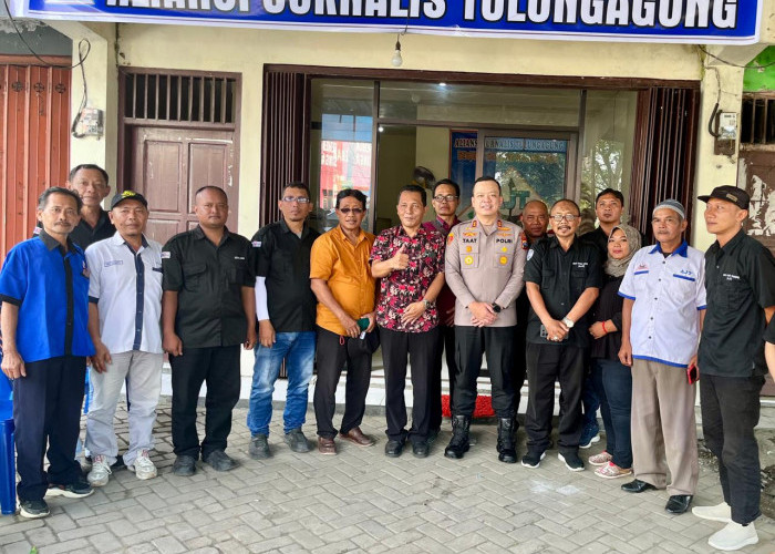 Jalin Sinergisitas dengan Media, Kapolres Tulungagung Kunjungi Kantor AJT