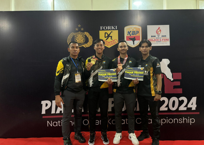 Anggota Polres Pelabuhan Tanjung Perak Raih Juara I Lomba Karate Kapolri Cup 2024