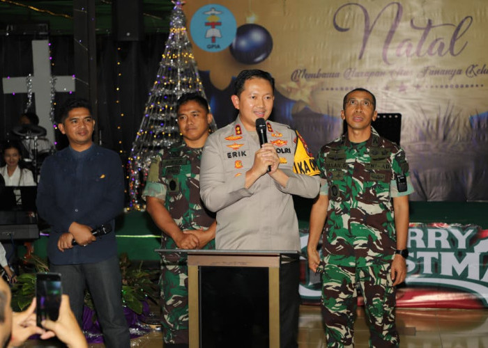 Kapolres Erik Pantau Langsung Pengamanan Natal