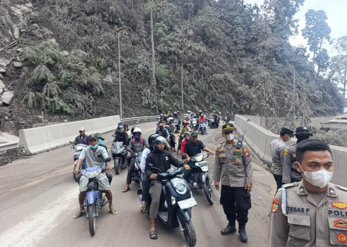 Polda Jatim Imbau Warga Waspada Potensi Letusan Sekunder Gunung Semeru