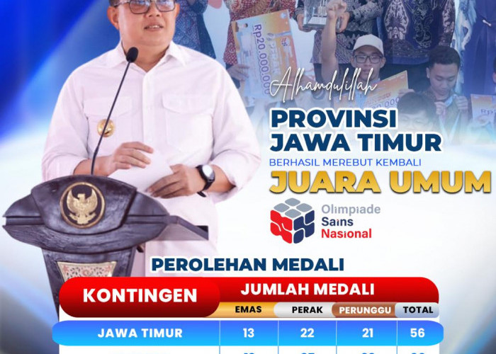 Jatim Juara Umum OSN 2024, Pj Gubernur: Bukti Kiblat Pendidikan Indonesia