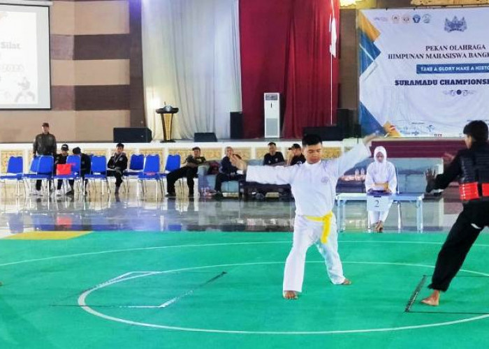 Polres Bangkalan Pengamanan Kejuaraan  Pencak Silat Himaba di UTM
