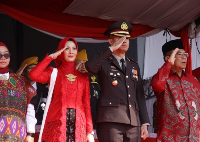 Upacara HUT Ke-80 RI di Kota Kediri, Ribuan Peserta Padati Stadion Brawijaya dan Hutan Joyoboyo