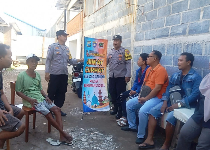Dengarkan Aspirasi Warga Donowati, Polsek Sukomanunggal Gelar Jumat Curhat untuk Perkuat Kamtibmas