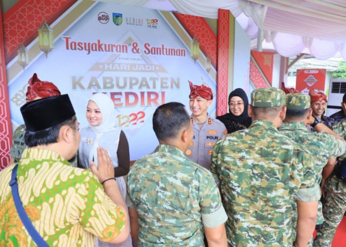 Hari Jadi Ke-1222 Kabupaten Kediri Dirayakan dengan Santunan dan Tasyakuran