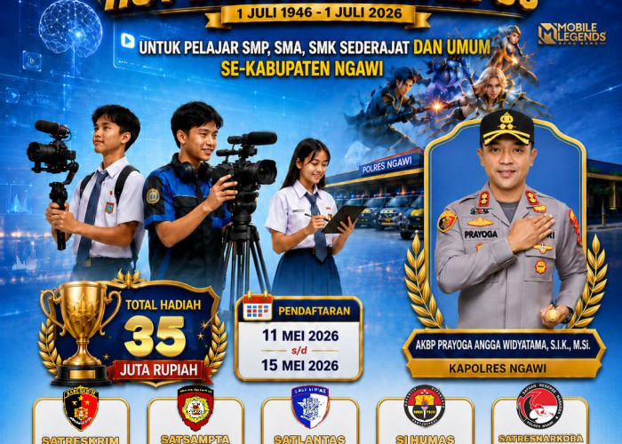 Semarak HUT Ke-80 Bhayangkara, Polres Ngawi Gelar Creative Competition 2026
