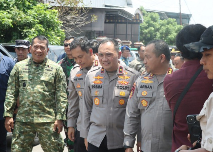 Kapolres Nganjuk Hadiri Panen Raya Bawang Merah Dukung Ketahanan Pangan Bersama Kodaeral V Surabaya