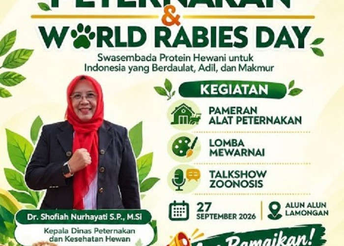 Ribuan Warga Padati Alun-Alun Lamongan, Bulan Bakti Peternakan Hadirkan Vaksin dan Edukasi Gratis