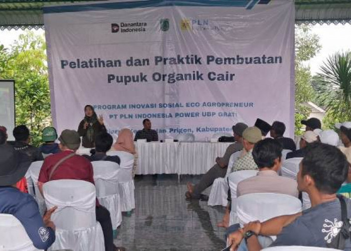 PLN Indonesia Power UBP Grati Perkuat Eco Agropreneur Lewat Pelatihan Pupuk Organik