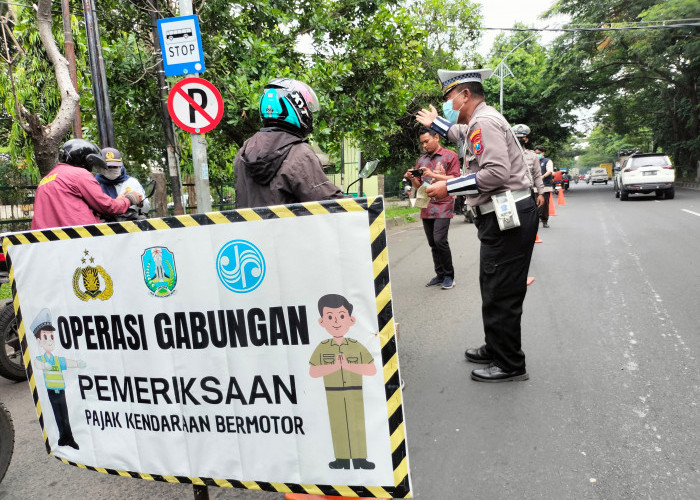 Polsek Tandes Bersama Bapenda dan Jasa Raharja Operasi Gabungan di Margomulyo, Sasar Kendaraan Roda Dua