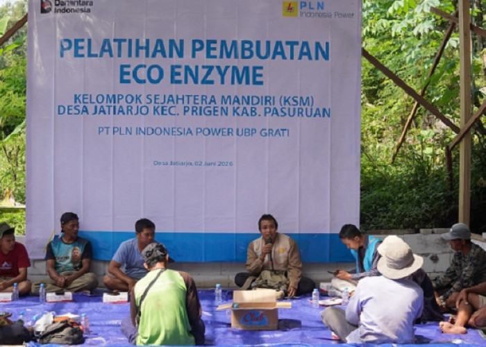 PLN Indonesia Power UBP Grati Gelar Pelatihan Eco Enzyme untuk Warga Jatiarjo Prigen