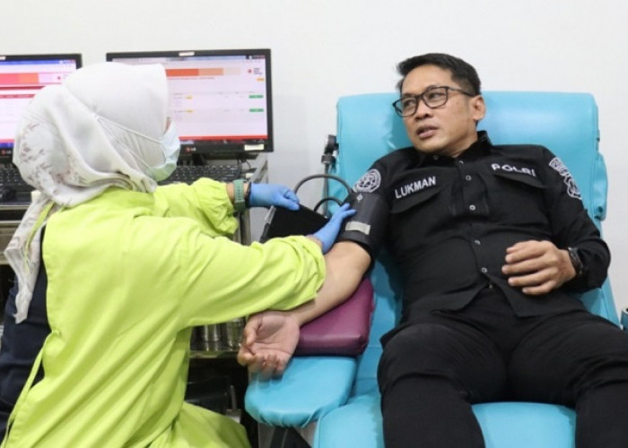 HUT Ke-75 Humas Polri, Polresta Malang Kota Kumpulkan 67 Kantong Darah