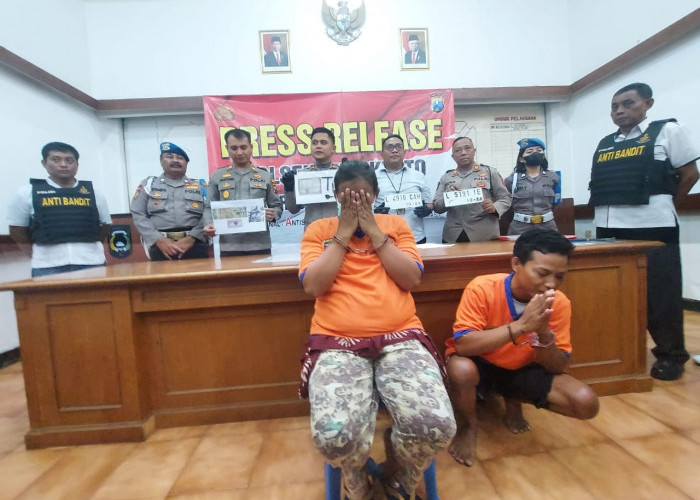 Curi Motor di Jalan Kalikepiting Pompa, Pasutri Pasar Kembang Ditangkap Polisi