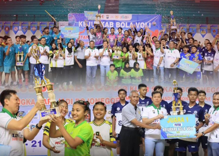 Kejurkab Bola Voli Bojonegoro 2025 Resmi Ditutup, Kapolres: Pembinaan Atlet Muda Berprestasi