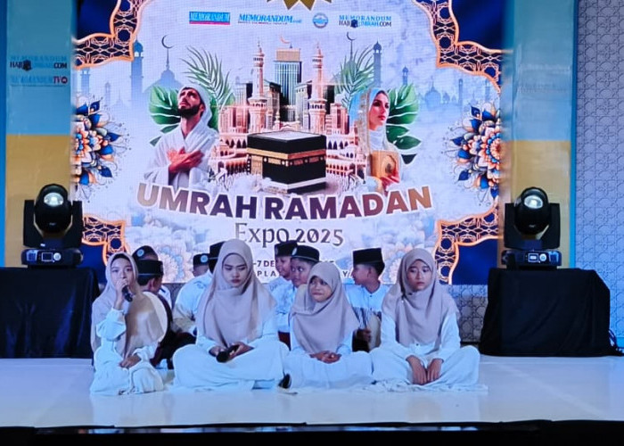 Pentas Seni MI Roudlotul Banat Semarakkan Gelaran Umrah Ramadan Expo