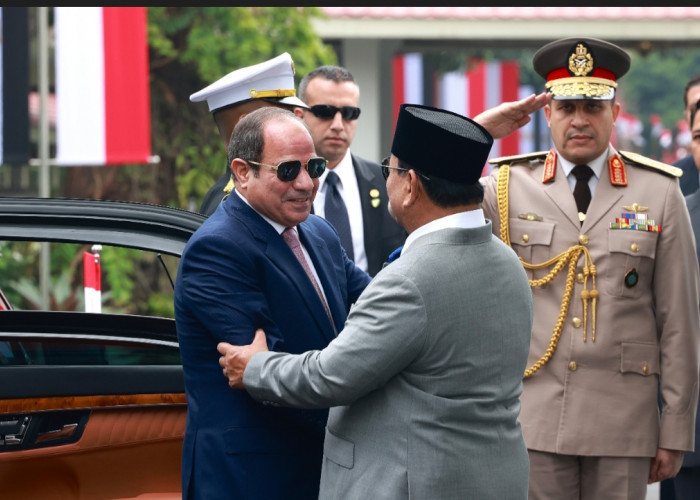Presiden Prabowo Subianto Sambut Kunjungan Kenegaraan Presiden Mesir Abdel Fattah El-Sisi di Istana Merdeka