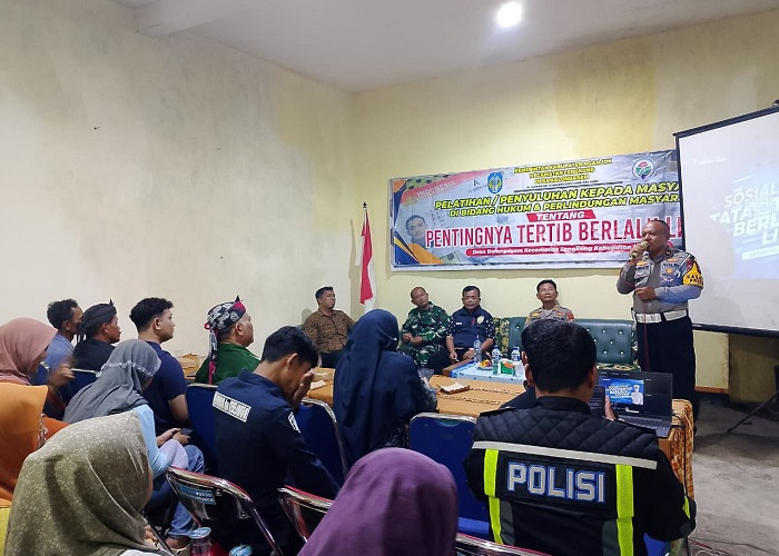 Satlantas Polres Nganjuk Sosialisasikan Tertib Lalu Lintas dan Operasi Zebra Semeru 2025 di Balongasem