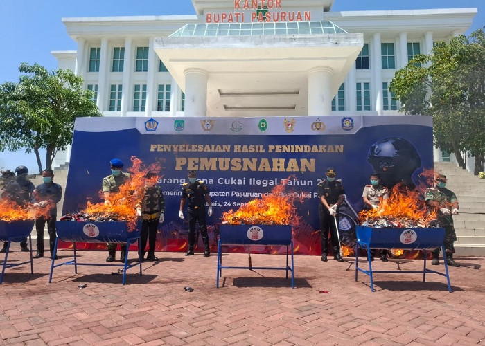 Bea Cukai Pasuruan Amankan Rokok dan MMEA Ilegal Senilai Rp9,3 Miliar