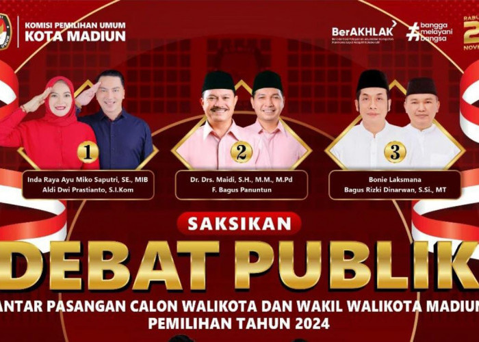 Pilkada Kota Madiun, Besok Debat Terakhir Paslon