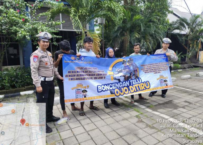 Polsek Lakarsantri Sosialisasikan Ops Keselamatan Semeru 2026 di Surabaya