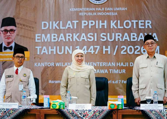 Khofifah Buka Diklat PPIH, Tekankan Pelayanan Tulus bagi Jemaah Haji