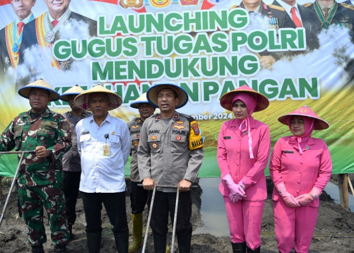 Kapolres Lumajang Bersama Forkopimda Launching Gugus Tugas Polri Dukung Ketahanan Pangan