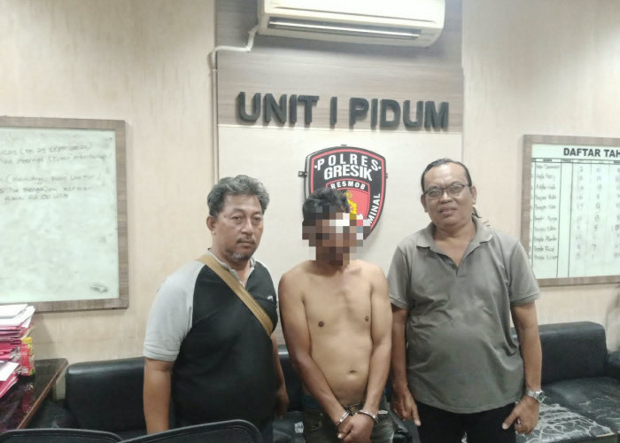 4 Kali Curi Motor di Campurejo Gresik, Pria Paciran Ditangkap Korban Bersama Polisi
