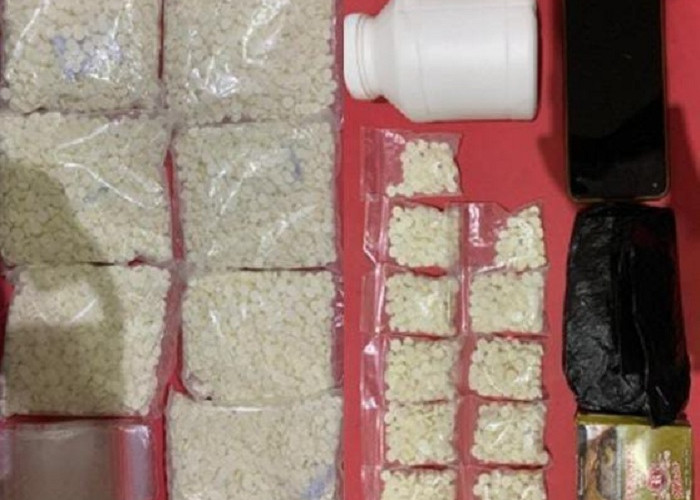 Polres Nganjuk Sita 7.650 Pil Dobel L di Baron, Satu Pengedar Diamankan