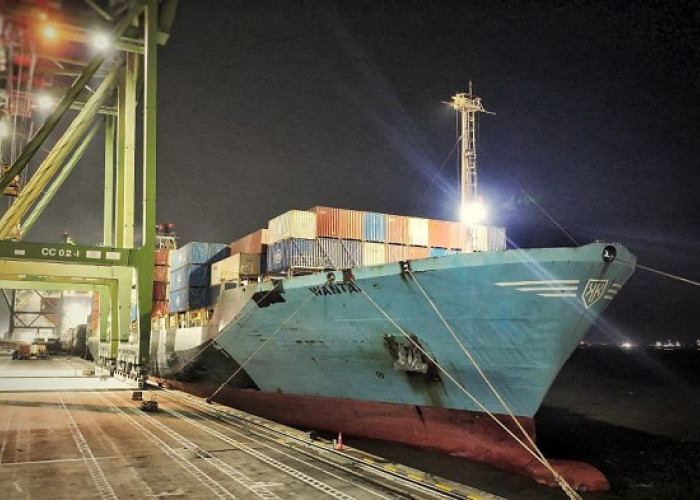 Kapal MV WANTAI Masuk Teluk Lamong, Jalur Dagang Surabaya–China Kian Cepat