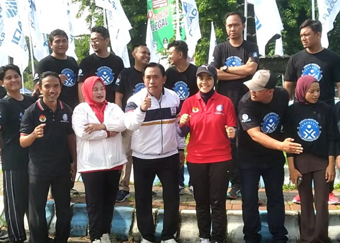 Ratusan Pendekar Hukum Kota Delta Olahraga Bersama Warga