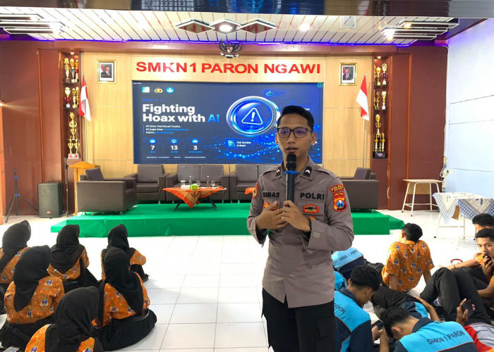 Polres Ngawi Gelar Paham AI di SMKN 1 Paron, Pastikan Pelajar Bisa Gunakan Teknologi Secara Aman