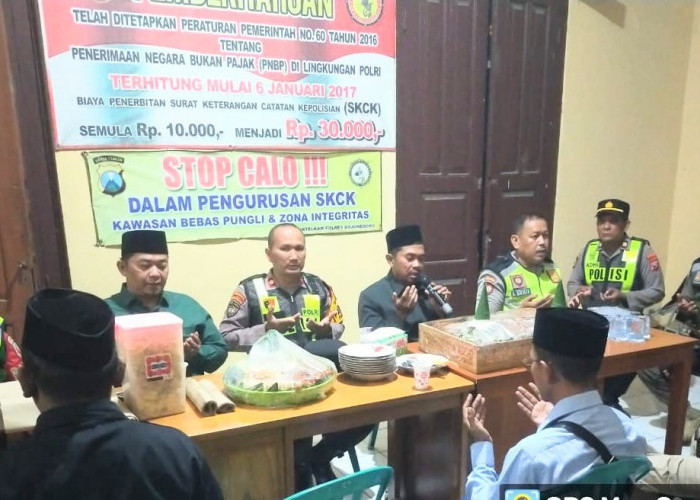 Pergantian Tahun, Polsek Padangan Gelar Doa Bersama