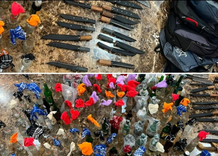 Sita Ratusan Molotov, Sajam hingga Airsoft Gun, Polisi Dalami Pendana Aksi Demo di DPR RI 