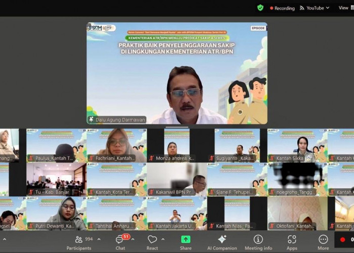 Menuju Predikat SAKIP A, Kementerian ATR/BPN Fokus Perkuat Tujuh Pra-Kondisi