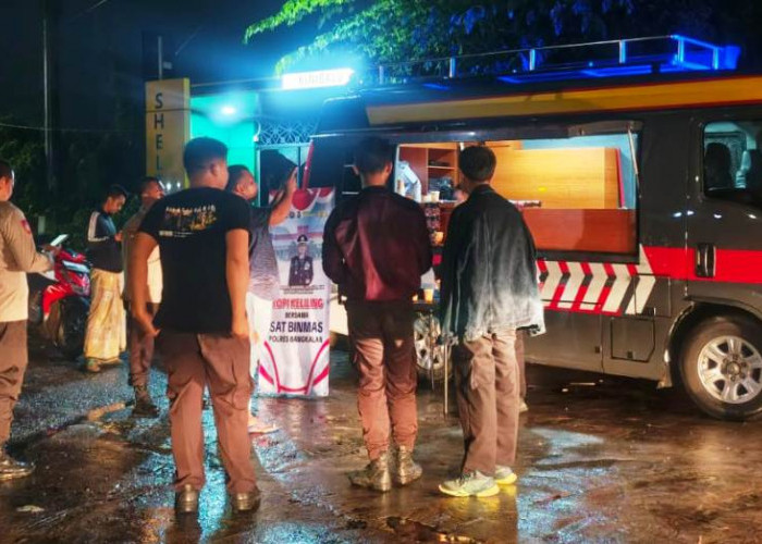 Curah Soal Kamtibmas, Giat Kopling Satbinmas Polres Cangkruk Bareng Warga di Ruas Jalan Kinibalu 